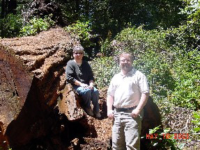 Jim and Denise on the Lady Bird Johnson Grove trail