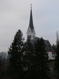 The church next to the hotel.  The bell went of all night long on the hour...