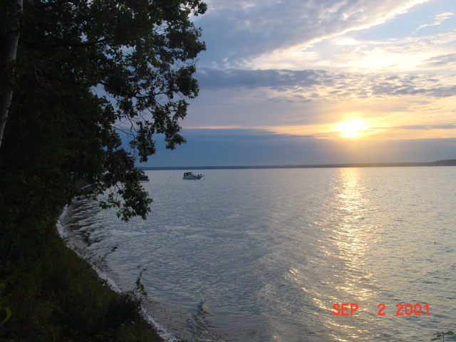 Sunrise from our shoreline